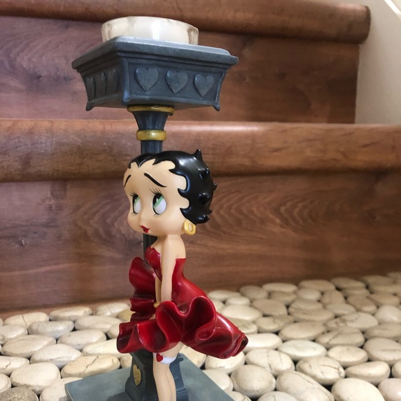 Rare Betty Boop lamppost votive candle figurine - Picture 4 of 4